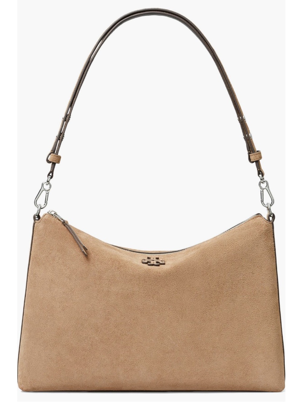 NWT Tory Burch Suede Convertible Crossbody Shoulder Bag River Rock